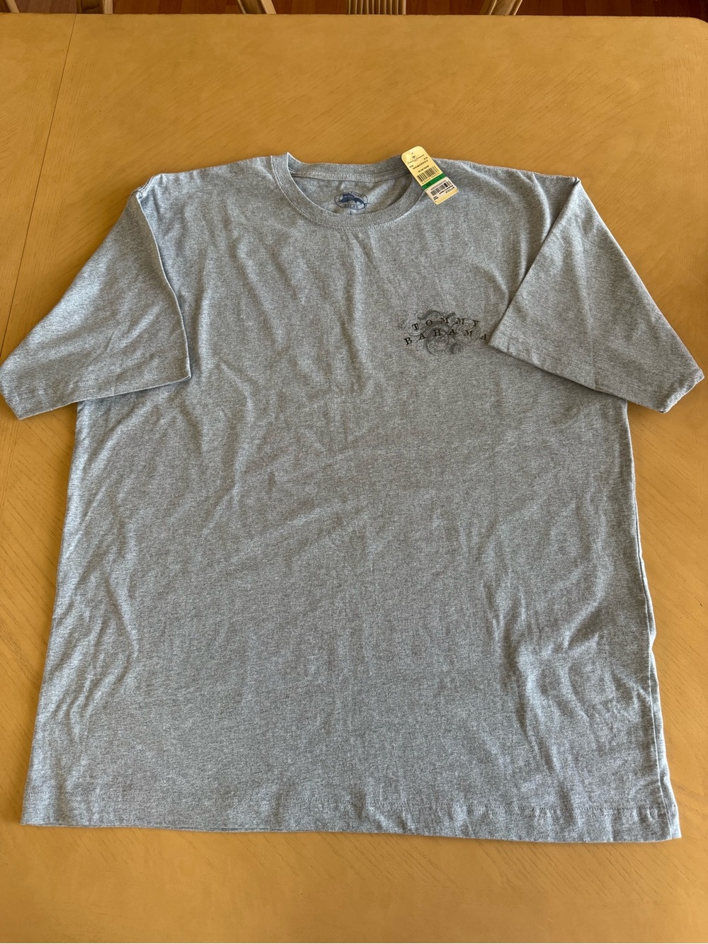 Tommy Bahama NWT Puffin and Bluffin Graphic Tee Grey Heather L